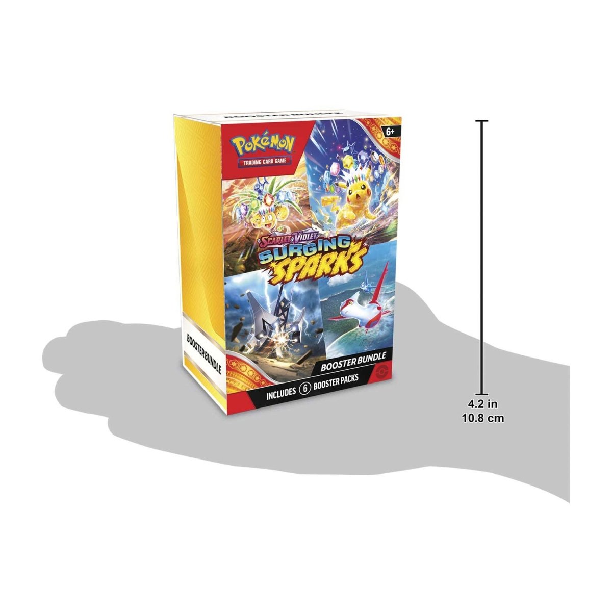 Scarlet & Violet-Surging Sparks Booster Bundle3 Pokémon TCG: Scarlet & Violet-Surging Sparks Booster Bundle (6 Packs) - Image 3