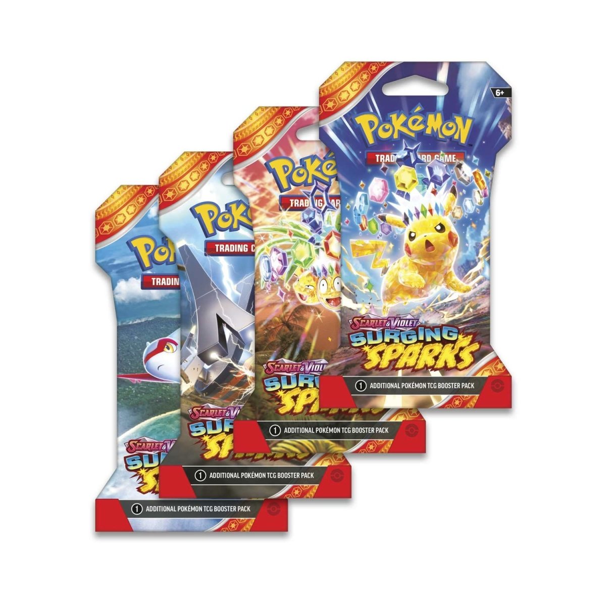 Scarlet & Violet-Surging Sparks Sleeved Booster Pack (10 Cards) Pokémon TCG: Scarlet & Violet-Surging Sparks Sleeved Booster Pack (10 Cards)